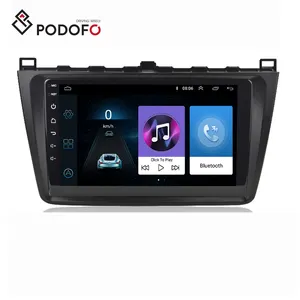 Podofo 9 ''एंड्रॉयड 9.1 2Din 1 + 16G HD दर्पण कार जीपीएस रेडियो प्लेयर जीपीएस स्टीरियो मल्टीमीडिया प्लेयर ऑडियो वाईफ़ाई प्लेयर के लिए माज़दा 6