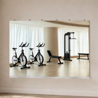 Miroirs muraux pleine longueur incassables en verre sans cadre pour salle de sport à domicile - 24''x48'' (3 pièces) - Vente directe usine