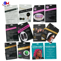 Boîte à Bonnets Personnalisée avec Logo Privé, Boîte en Satin pour Tresses, Boîte d'Emballage en Soie pour Durags, Boîte en Carton Pliable avec Fenêtre pour Présentation