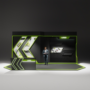 Commercial Display <b>Rack</b> Hardware Tool Trade <b>Show</b> Booth Decoration Custom Logo Display Counter for Sale - Product Image 4