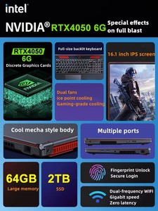 16 inch OEM Logo Intel Core I9-13900H + rtx4050 6 gam Card đồ họa DDR5 32GB video chỉnh sửa chơi game máy tính xách tay - Product Image 5