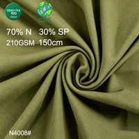 Tissu de sport et yoga extensible double face en maille douce, 30 % élasthanne, 70 % nylon, 210 GSM, livraison rapide