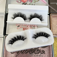 Faux cils à bande transparente 3D en vison synthétique, personnalisables avec logo, vente en gros, cils super volumineux, fournisseur