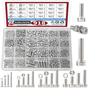 918pcs M2M3M4M5 Hexagonal Nut <strong>and</strong> Bolt <strong>Kit</strong> 304 Stainless Steel Flat Gasket <strong>Electronic</strong> <strong>Modules</strong> <strong>and</strong> <strong>Kits</strong> - Product Image 1