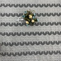 Fabricant de dentelle de soie de lait en mousseline de soie creuse dentelle brodée au laser pour la décoration de robe de mariée