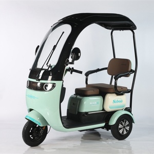 Venta al por mayor de triciclos eléctricos de fabricación china con asientos de doble fila y cubierta, triciclos eléctricos urbanos - Product Image 2
