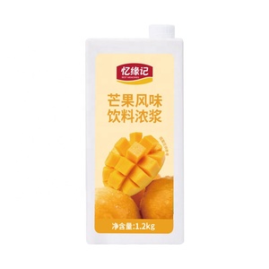 น้ำเชื่อมเข้มข้นรสชาติมะม่วง ยี่หยวนจี 1.2 กก. สำหรับผสมเครื่องดื่ม 1:10 ใช้ได้กับชานมไข่มุก สมูทตี้ น้ำแข็งไส - Product Image 3