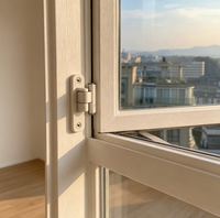 Ventanas Abatibles con Marco de Aluminio y Doble Acristalamiento, Estándar Australiano AS2047, con Malla de Seguridad para Viviendas Residenciales
