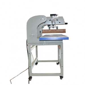 เครื่องรีดร้อนแบบกึ่งอัตโนมัติ Yunqingtech พร้อมแผ่นทำความร้อนด้านบนและแผ่นทำความร้อนด้านล่างแบบลม  ถาดคู่ สำหรับงานพิมพ์ลายลงบนวัสดุ - Product Image 4