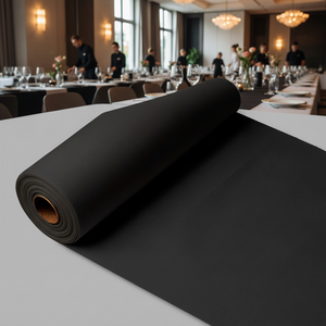Rotolo di Tovaglia Nera 0,40x48m, Tessuto Morbido Asciutto, B2B - Product Image 3