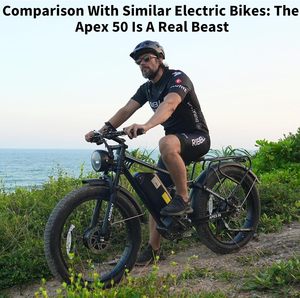 Bicicletta Elettrica Apex 50 con Doppio Motore per Adulti, 52V/48V 25Ah, Pneumatici Fat da 26 Pollici, Sospensione Completa, 35MPH/100 Miglia, 3000W, Freni a Disco Idraulici - Product Image 5
