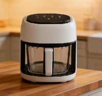 Four à air chaud électrique moderne multifonction grande capacité sans huile avec écran LCD et écran tactile numérique