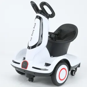 Top Sell Kids Electric Smart Balance Bike Car 6V with Music, Remote Control Wholesale Price Plastic Machine Plastic Child Toys