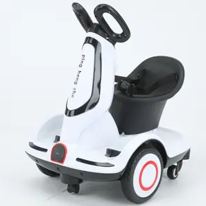 Top Verkoop Kinderen Elektrische Slimme Balans Fiets Auto 6V Met Muziek, Afstandsbediening Groothandelsprijs Plastic Machine Plastic Kind Speelgoed