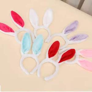 HOVANCI pâques enfants oreilles de lapin bandeau Animal fête décoration robe en peluche Costume oreilles de lapin bandeaux de cheveux - Product Image 2