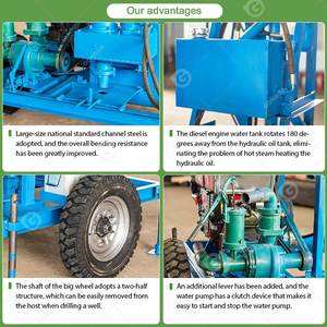 Máy khoan giếng khoan nhỏ 100m 200m 300m, máy khoan giếng nước sâu mini, máy khoan giếng đào giếng giá rẻ - Product Image 4