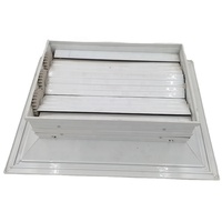 Diffuseur d'air de ventilation CVC rectangulaire avec anémostat et lame d'amortisseur opposée réglable