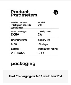 Cepillo de Dientes Eléctrico Inteligente ODAY con 180 Días de Duración de la Batería, Cepillo de Dientes Automático con Pantalla LED de 30 Segundos - Product Image 5