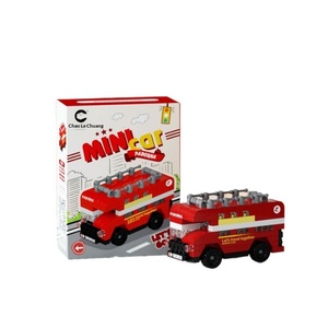 Micro blocs de construction, petites voitures, bus, modèles de véhicules tout-terrain, articles décoratifs en plastique ABS, jouets éducatifs pour enfants - Product Image 5