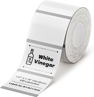 Ruban adhésif transparent 40x30mm, 230 étiquettes/rouleau, étiquette thermique pour épices/code-barres/code QR/adresse/petite entreprise