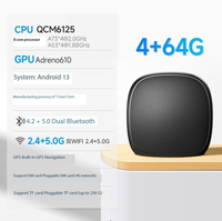 Mini Boîtier CarPlay AI avec Processeur Qualcomm Puissant 4+64G, Adaptateur Android, Kit de Liaison Miroir Téléphone, Compatible Netflix, YouTube, Waze, Spotify, Cartes