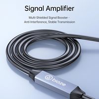 Kabel Ekstensi Aktif USB3.0 Biaze USB a Male Female High Speed Repeater Extender PVC Shielded untuk PC Kamera Printer
