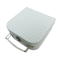 Boîte cadeau en carton recyclable avec poignée personnalisable, étui de rangement pour maquillage pour enfants