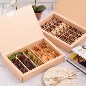 定制巧克力饼干马卡龙纸包装盒马卡龙储物礼品盒，豪华礼品盒，巧克力包装食品分级