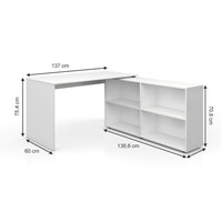 Table d'étude de jeu en bois en forme de L, support moderne, Simple et réglable en hauteur, pour ordinateur, bureau avec étagère, bon marché