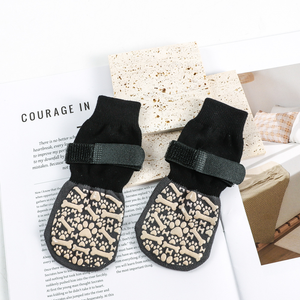 Protections durables pour pattes de chien, chaussettes anti-rayures pour animaux de compagnie, bottes pour chien avec semelle <span class=keywords><strong>en</strong></span> caoutchouc imperméable pour sols durs, lavables, pour grandes races - Product Image 3