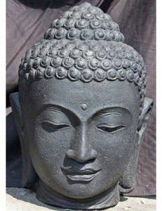 Statue de sculpture sur pierre de tête de bouddha de style moderne Décoration de maison religieuse de l'Inde <span class=keywords><strong>Statuette</strong></span> d'intérieur pour la maison - Product Image 2