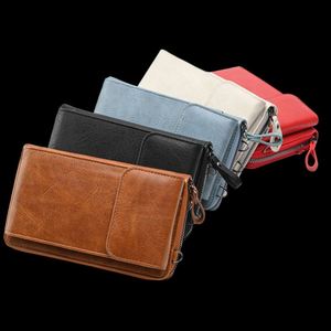 Portefeuille de téléphone portable en cuir PU pour femmes, sac à bandoulière multi-poches, petit sac à bandoulière de voyage, sac pour téléphone portable avec porte-cartes - Product Image 3