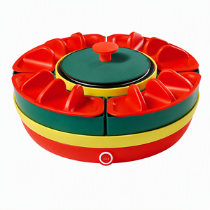 Taco Tuesday – Pot chauffant pour tacos de 30 oz, avec 4 supports amovibles et plateau rotatif, idéal pour un cadeau de pendaison de crémaillère unique - Product Image 2