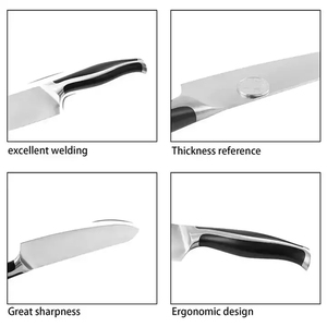 <span class=keywords><strong>Cuchillos</strong></span> de Chef forjados de 8 pulgadas ecológicos profesionales más vendidos de acero inoxidable con mango de plástico <span class=keywords><strong>para</strong></span> frutas, verduras, <span class=keywords><strong>carne</strong></span> - Product Image 2