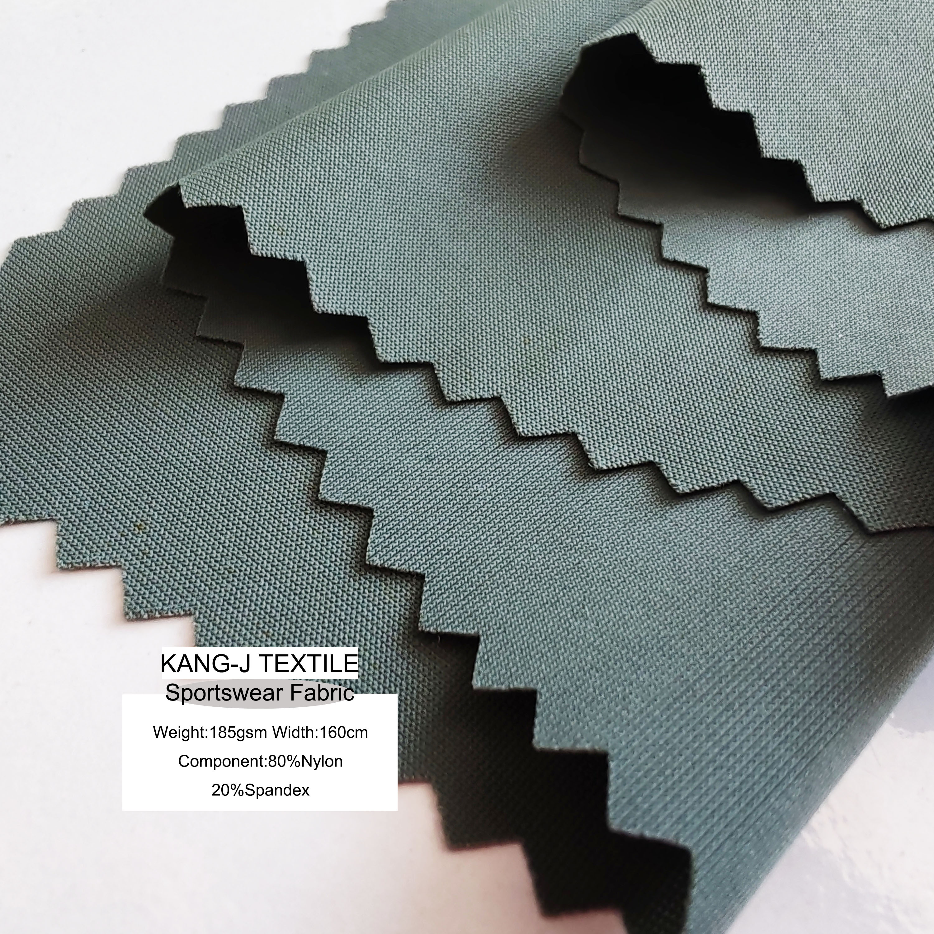 New Production 80% Nylon 20% Spandex 160gsm 185cm Plain Recycled Sports Fabric Stretch Breathable for Outdoor Sports Wear