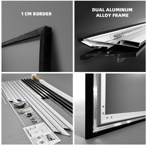 Nouveauté VisualMr 100/120 pouces Fresnel 5.0 Pro écran de projecteur ALR 8K Peak Gain 2.8 <span class=keywords><strong>cadre</strong></span> fixe pour projecteurs à longue portée - Product Image 5