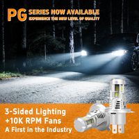Bombilla LED para Faros Delanteros de 3 Lados Gview ISO9001, PG H4 H19 Compacta, 6500K, 2 Años de Garantía, Soporte Técnico para Automóviles