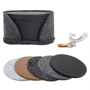 WELLFLYER PM-301 resistente al calore tondi sottobicchieri in feltro per bevande <span class=keywords><strong>tavolo</strong></span> da pranzo cuscinetto per tè tè tazza calda tovaglietta - Product Image 1