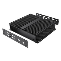 Boîtier de dissipateur thermique en aluminium sur mesure pour PCB, boîtier électronique usiné CNC pour amplificateur, routeur, alimentation électrique