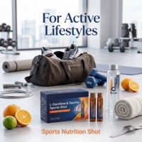Private Label L-Carnitin & Taurin Energy Drink Shot für Sporternährung und Stoffwechselunterstützung