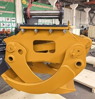 SLN Grappin rotatif universel pour excavatrice, attache hydraulique multifonctionnelle pour bois, à faible taux de défaillance, pour ferme, autoroute et forêt