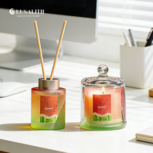 Diffuseur de parfum en verre dégradé pastel <span class=keywords><strong>à</strong></span> <span class=keywords><strong>la</strong></span> pastèque, marque privée |   Diffuseur de parfum personnalisé avec 120 ml d'huile essentielle pour <span class=keywords><strong>la</strong></span> promotion de <span class=keywords><strong>la</strong></span> marque - Product Image 6