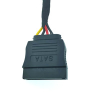 Cavo SATA HCX OEM 150MM HCX-SATA001 da 4 Pin a SATA 15 PIN/7+6 PIN UL2725 Seriale per Disco Rigido/Scheda Madre/Lettore CD-ROM