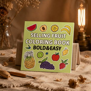 Nouveauté, prix de gros, cahier de <span class=keywords><strong>coloriage</strong></span> sur le thème des <span class=keywords><strong>fruits</strong></span>, 40 pages, jouets de dessin pour enfants - Product Image 1