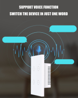 OEM ODM 1 2 3 4 Gang Interrupteur Inteligente Télécommande WiFi Smart Touch Interrupteur de panneau mural