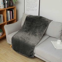 Couverture en flanelle polaire microfibre 100% polyester, personnalisée, douce et légère, pour lit