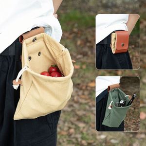 Bolsas de Lona para Recolección de Frutas con Logotipo Personalizado, Bolsa de Cuero PU para Cosecha al Aire Libre, Organizador de Herramientas de Jardín Plegable y Colgante - Product Image 2