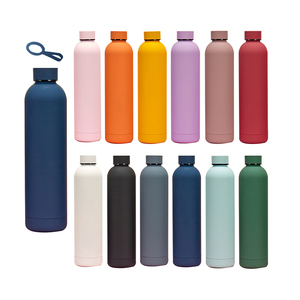 Customized 500ml Rubber Coated Stainless Steel Insulated Water Bottle For Travel,gym,sports,hiking,cycling,school,wedding Gift - Product Image 3