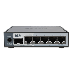 รุ่นอัปเกรดปี 2026 Mikrotik HEX S Router RB760iGS รองรับ WEP ดูอัลแบนด์ 2.4G และ 5G Wi-Fi 5 พอร์ต PoE-Out - Product Image 3