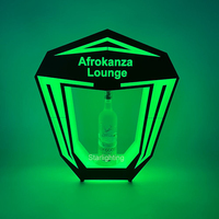 Recharge personnalisé LOGO LED multicolore Bouteille Présentateur champagne glorificateur VIP Présentoir porte-bouteille pour discothèque LOUNGE